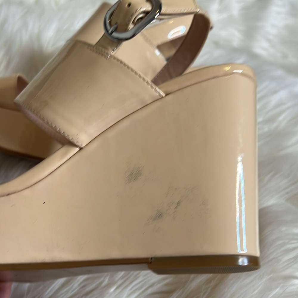 Charles David Women's Jordan Patent Leather Platform Wedge Sandals. Size 9.5 - Picture 6 of 9